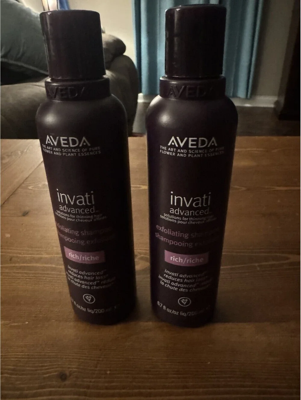 2 Pack Aveda Invati Advanced Exfoliating Rich Shampoo 6.7 oz Reduces Hair Loss